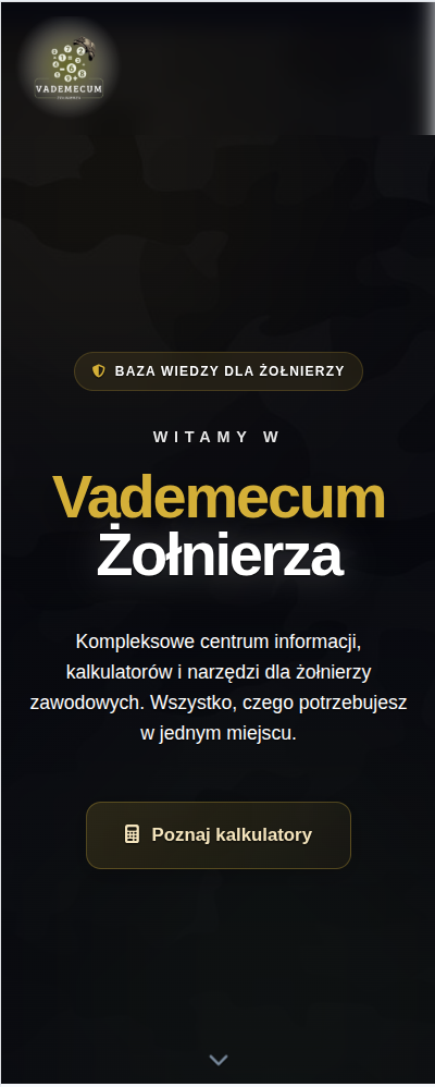 Vademecum Żołnierza — mobile
